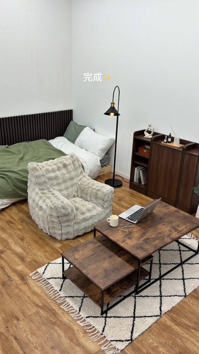 Amazon｜ぼん家具 ソファー 1人掛け もこもこ ふわとろ 洗えるカバー